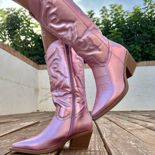 Metallic Cowboy Boots for Women – Stylish & Eye-Catching