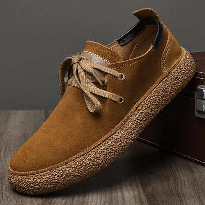 Nubukowe buty męskie z miękką podeszwą – Elegancja i komfort na co dzień