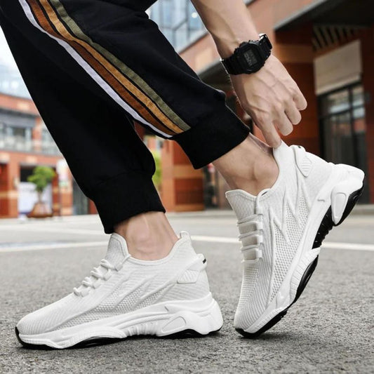 Oddychające Sneakersy Męskie z Podwyższeniem – Komfort i Nowoczesny Styl