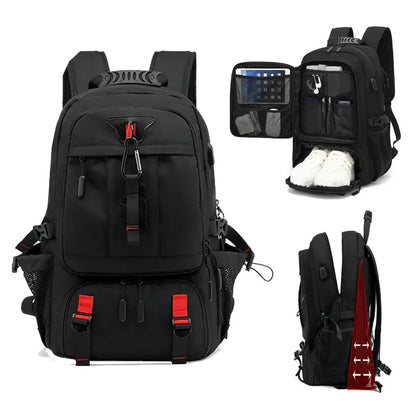 Plecak Męski – Wbudowany USB &amp; Duża Pojemność (50-80L) 5