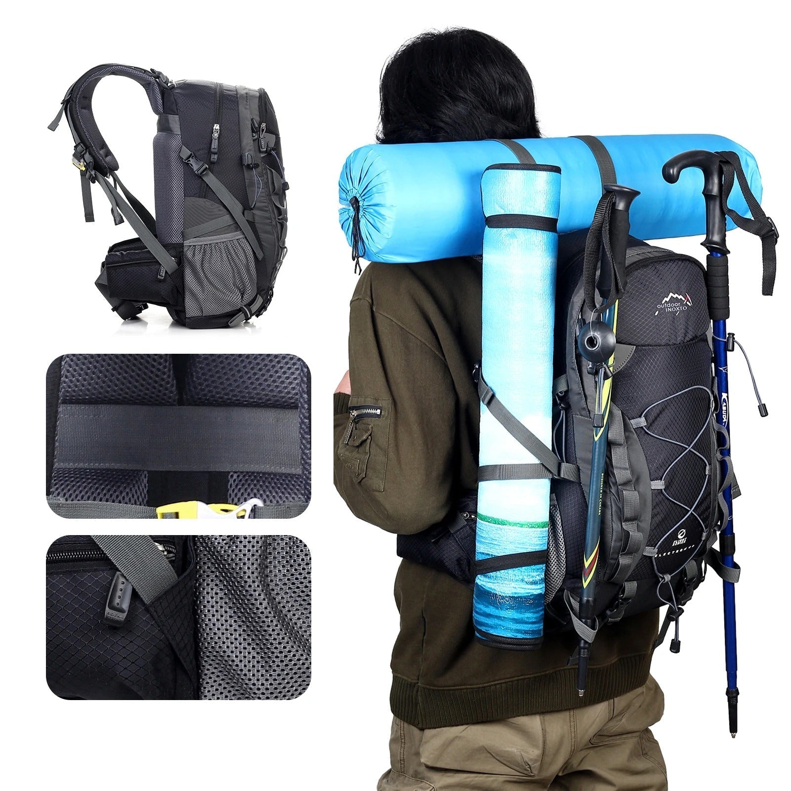 Plecak Turystyczny 40L – Ergonomiczny Kształt &amp; Przestronna Komora 4