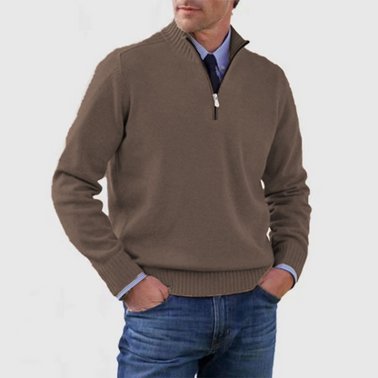 Pullover z półzamkiem dla mężczyzn – Stylowy i komfortowy