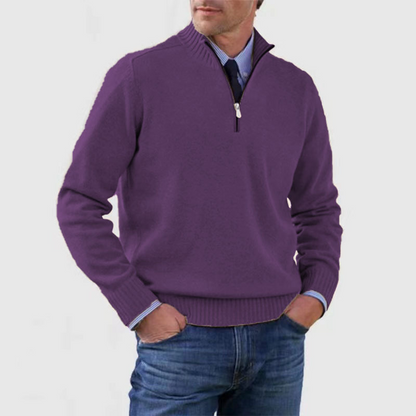 Pullover z półzamkiem dla mężczyzn – Stylowy i komfortowy