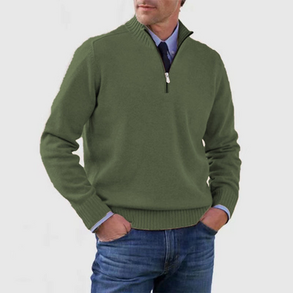 Pullover z półzamkiem dla mężczyzn – Stylowy i komfortowy