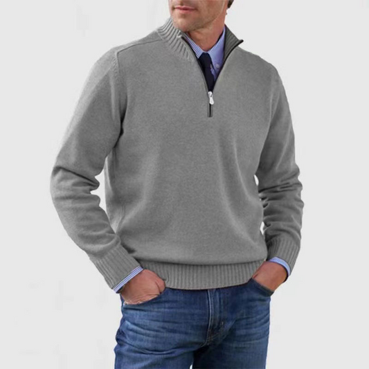 Pullover z półzamkiem dla mężczyzn – Stylowy i komfortowy