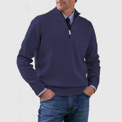 Pullover z półzamkiem dla mężczyzn – Stylowy i komfortowy