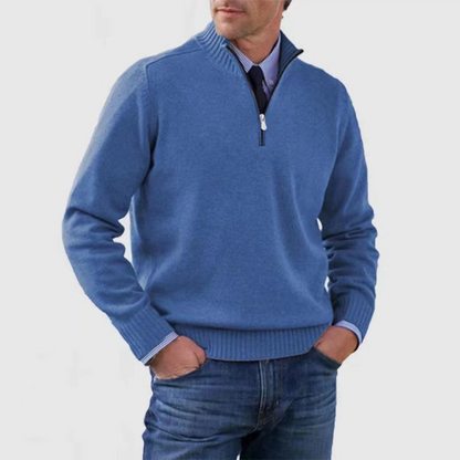 Pullover z półzamkiem dla mężczyzn – Stylowy i komfortowy
