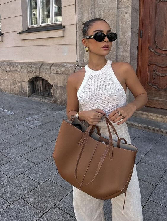 Skórzana torebka shopperka dla kobiet – Elegancka i funkcjonalna