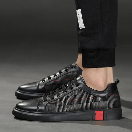 Skórzane buty sportowe dla mężczyzn – Komfort i elegancja na co dzień