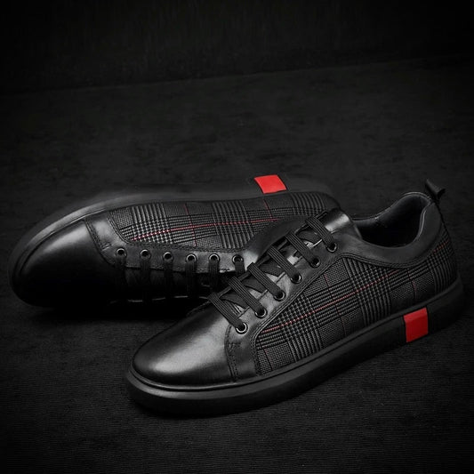 Skórzane buty sportowe dla mężczyzn – Komfort i elegancja na co dzień