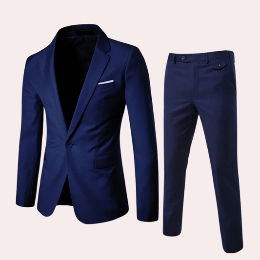 Slim Fit Garnitur Męski z Marynarką i Spodniami – Elegancki i Wygodny