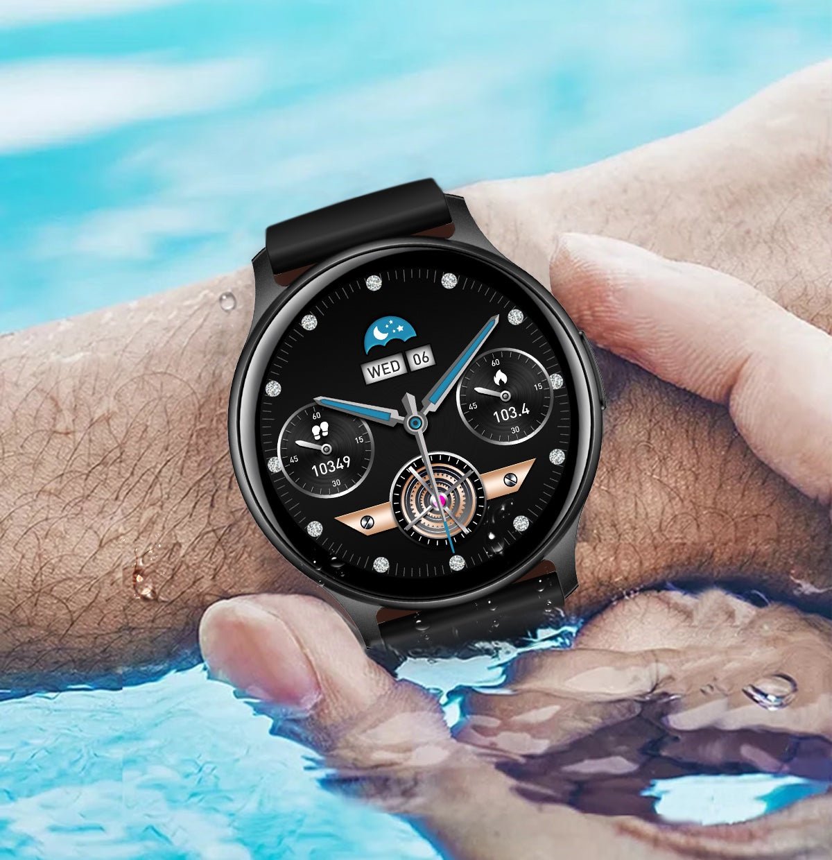 Smartwatch – Dotykowy Wyświetlacz 1,32 cala &amp; Monitorowanie Zdrowia