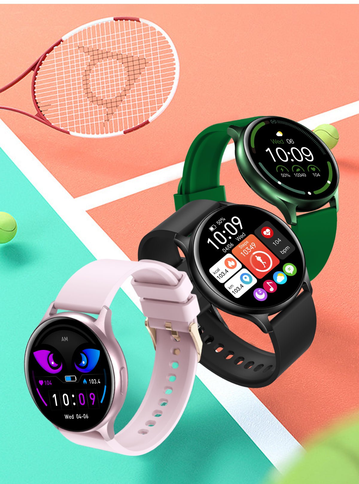 Smartwatch – Dotykowy Wyświetlacz 1,32 cala &amp; Monitorowanie Zdrowia