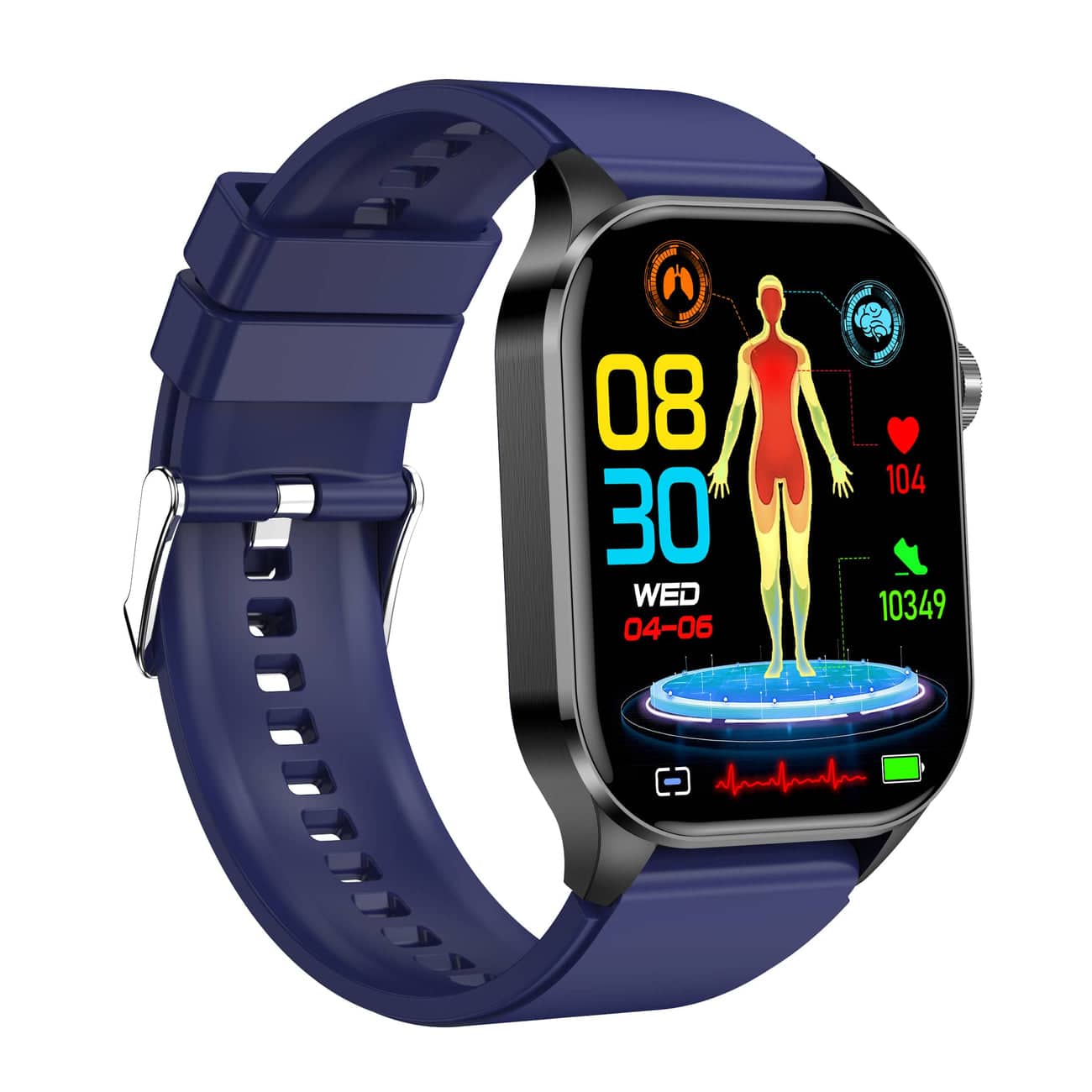 Smartwatch – EKG, Monitor Cukru i Ciśnienia Krwi &amp; Inteligentne Zarządzanie Zdrowiem