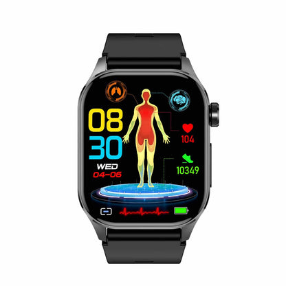 Smartwatch – EKG, Monitor Cukru i Ciśnienia Krwi &amp; Inteligentne Zarządzanie Zdrowiem