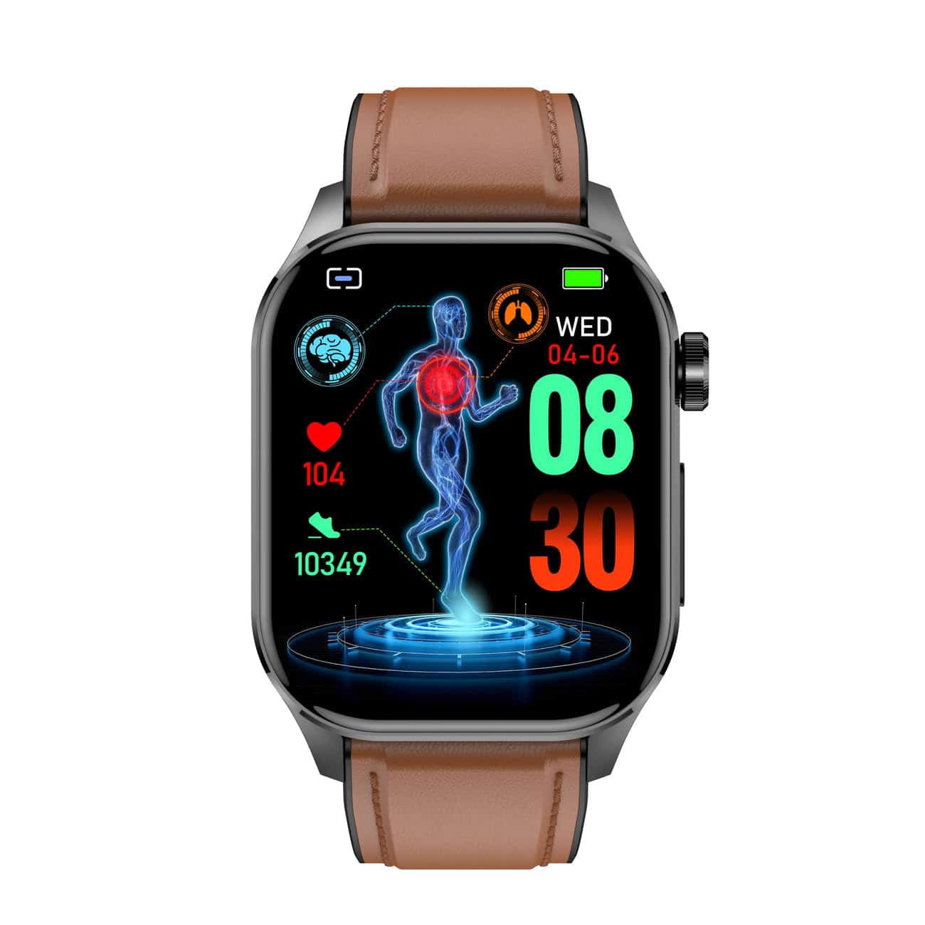 Smartwatch – EKG, Monitor Cukru i Ciśnienia Krwi &amp; Inteligentne Zarządzanie Zdrowiem