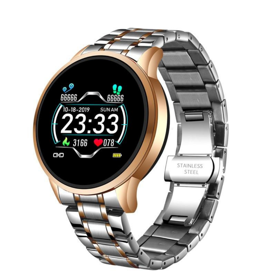 Smartwatch – Klasyczny Design &amp; Monitorowanie Zdrowia
