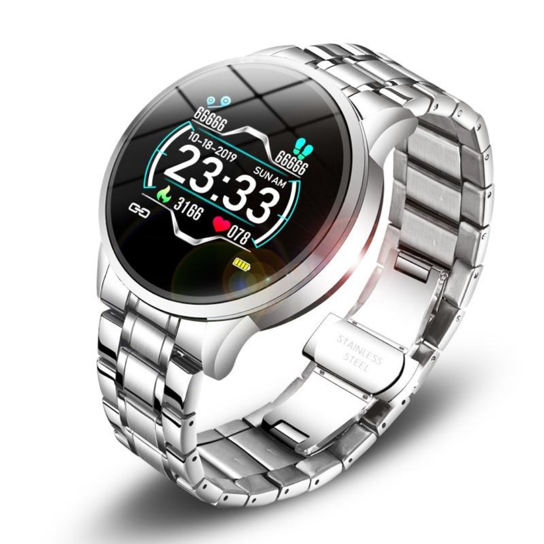 Smartwatch – Klasyczny Design &amp; Monitorowanie Zdrowia