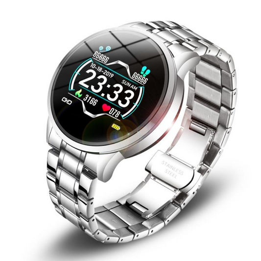 Smartwatch – Klasyczny Design &amp; Monitorowanie Zdrowia