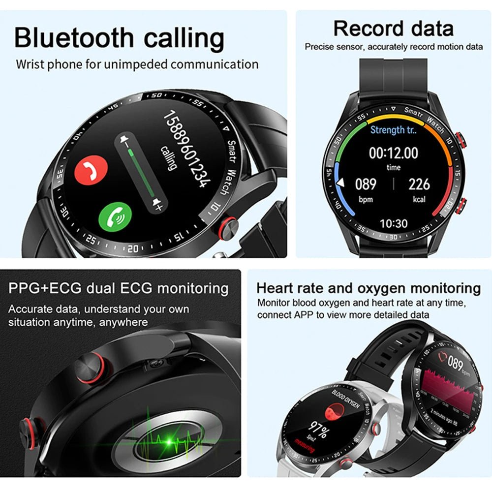 Smartwatch – Kolorowy Ekran Dotykowy &amp; Monitorowanie Zdrowia