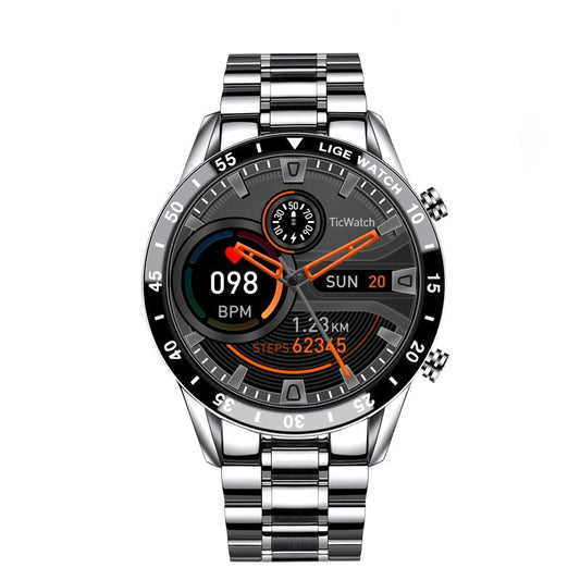 Smartwatch – Okrągły Ekran Dotykowy &amp; Monitorowanie Zdrowia