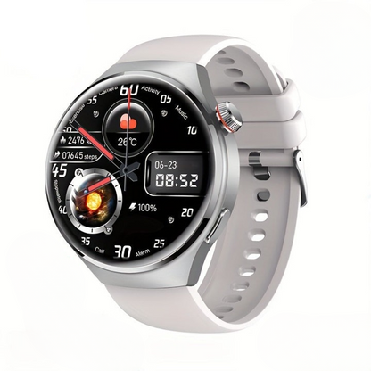Smartwatch – Okrąły Ekran Dotykowy &amp; Monitorowanie Zdrowia