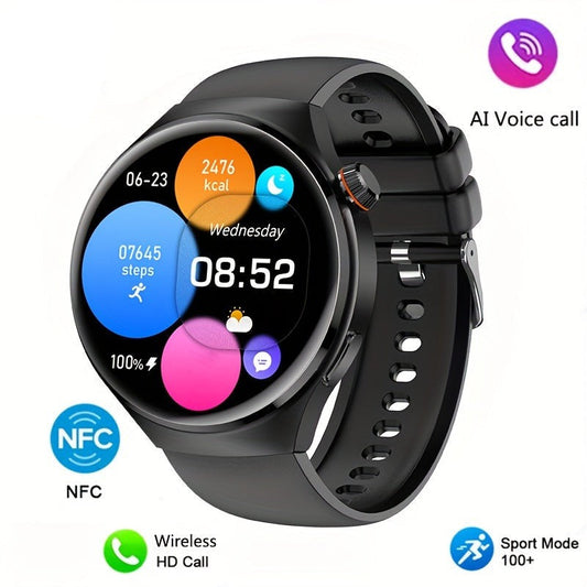 Smartwatch – Okrąły Ekran Dotykowy &amp; Monitorowanie Zdrowia