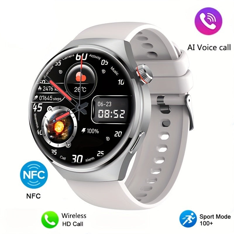 Smartwatch – Okrąły Ekran Dotykowy &amp; Monitorowanie Zdrowia