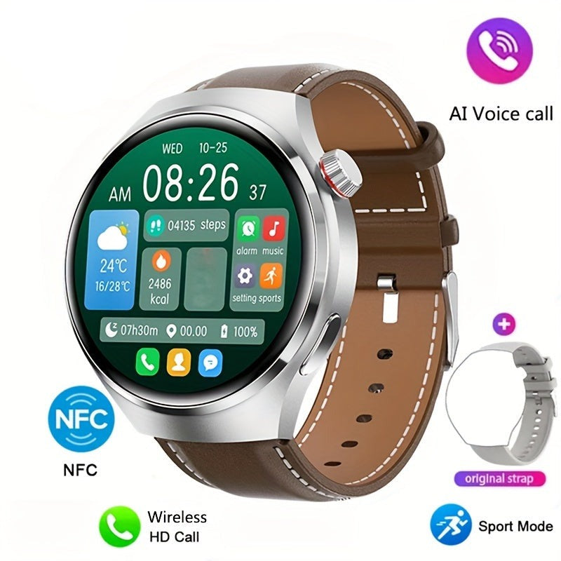 Smartwatch – Okrąły Ekran Dotykowy &amp; Monitorowanie Zdrowia