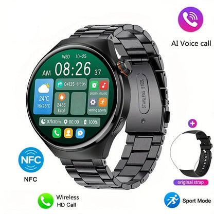 Smartwatch – Okrąły Ekran Dotykowy &amp; Monitorowanie Zdrowia
