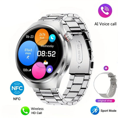 Smartwatch – Okrąły Ekran Dotykowy &amp; Monitorowanie Zdrowia