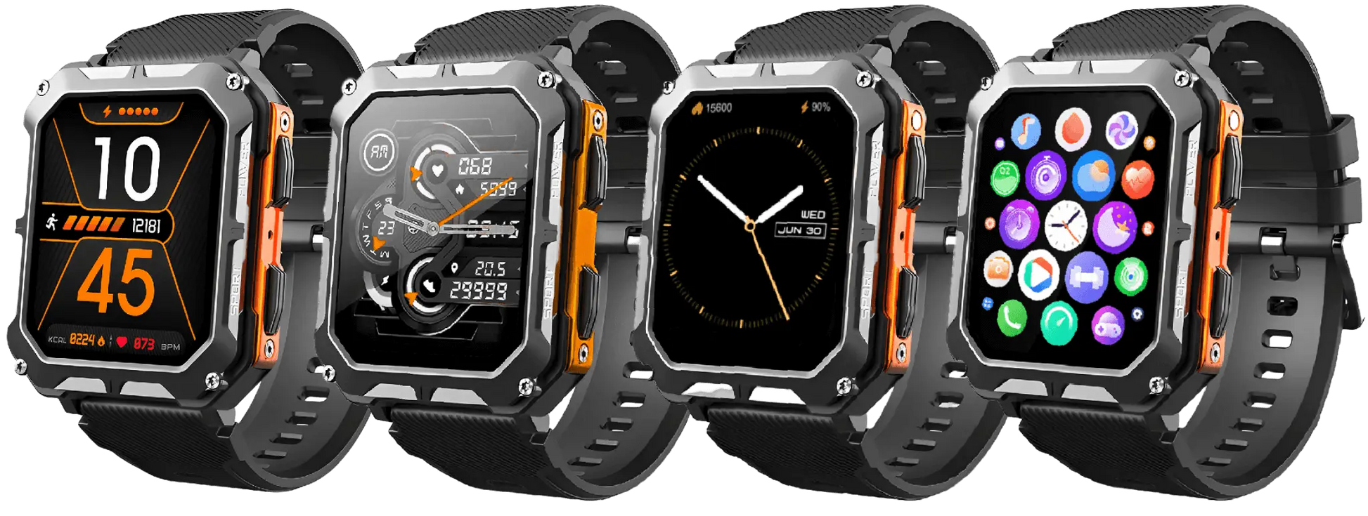 Smartwatch – Wodoodporny Design &amp; Funkcje Zdrowotne