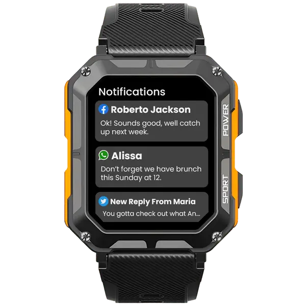 Smartwatch – Wodoodporny Design &amp; Funkcje Zdrowotne