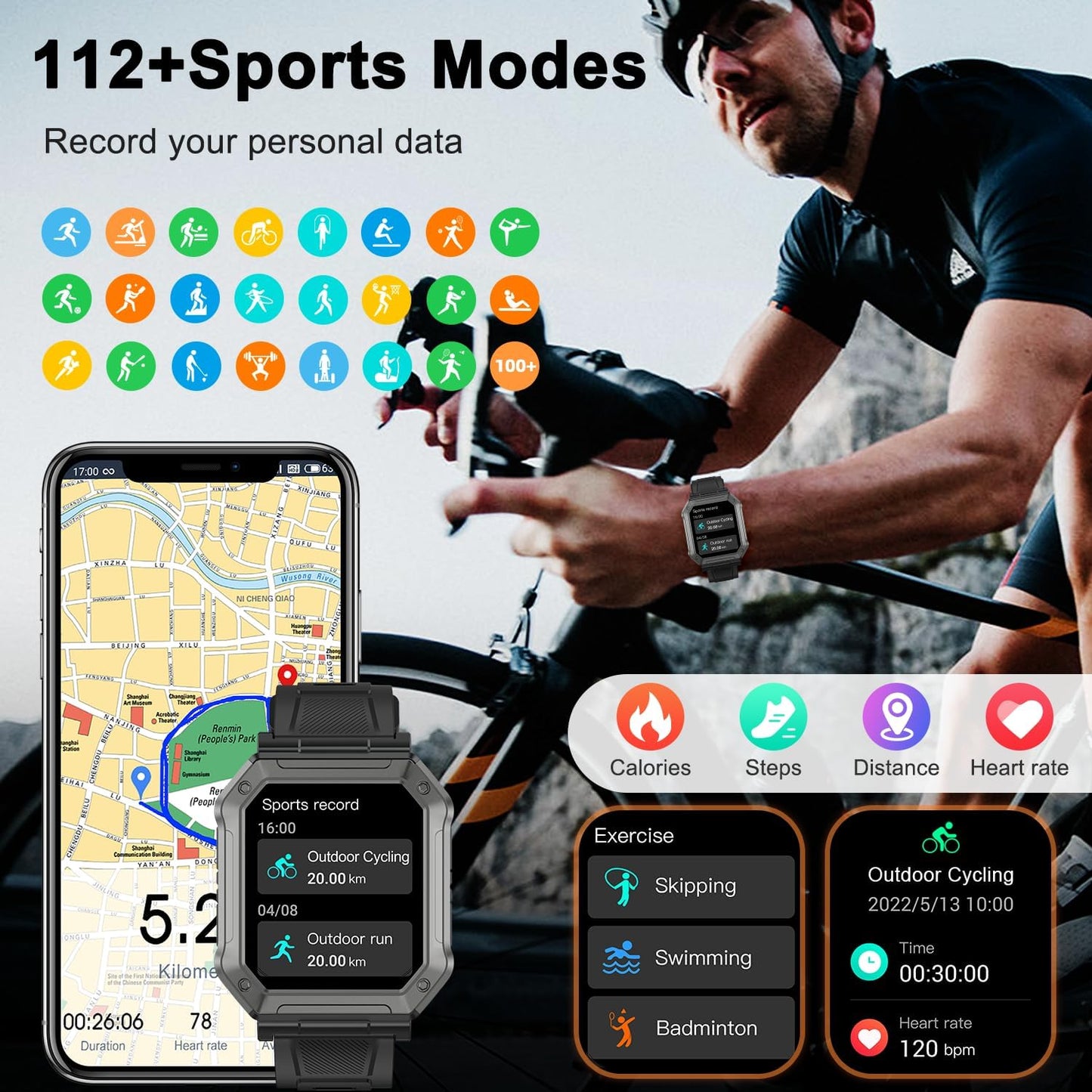 Smartwatch – Wodoodporny Design &amp; Monitorowanie Zdrowia