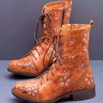 Spiczaste Buty Damskie z Haftem Etnicznym – Elegancki i Wygodny Design