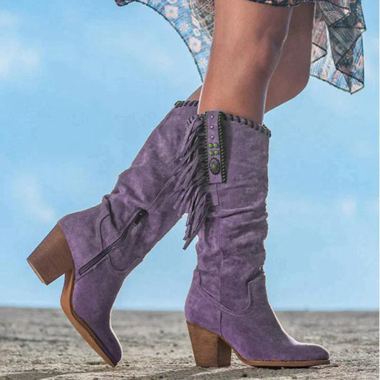Stylowe Buty Kowbojskie Damskie – Komfortowe i Eleganckie Do Kolan