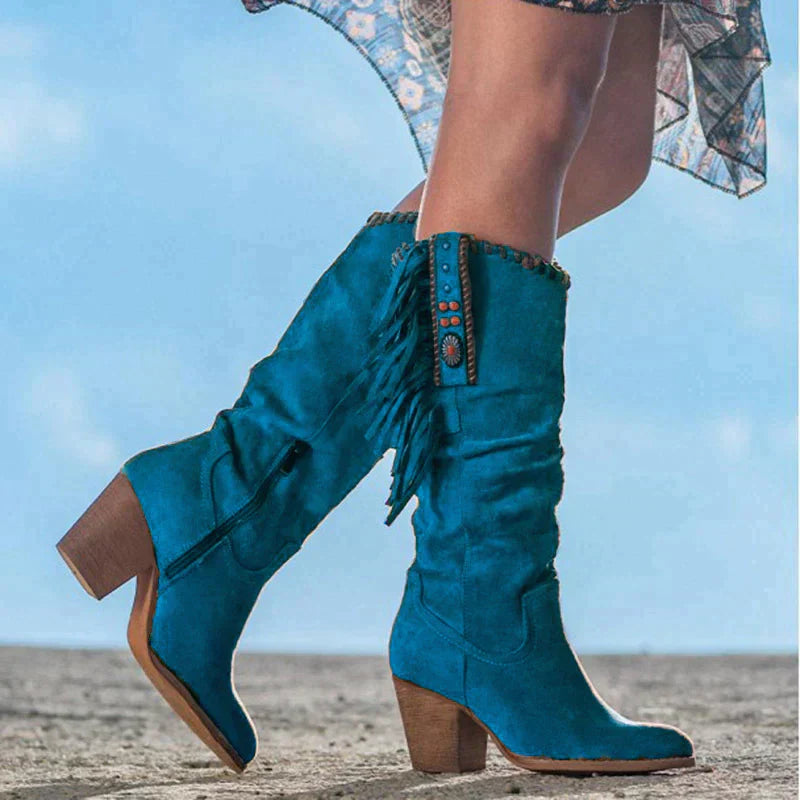 Stylowe Buty Kowbojskie Damskie – Komfortowe i Eleganckie Do Kolan