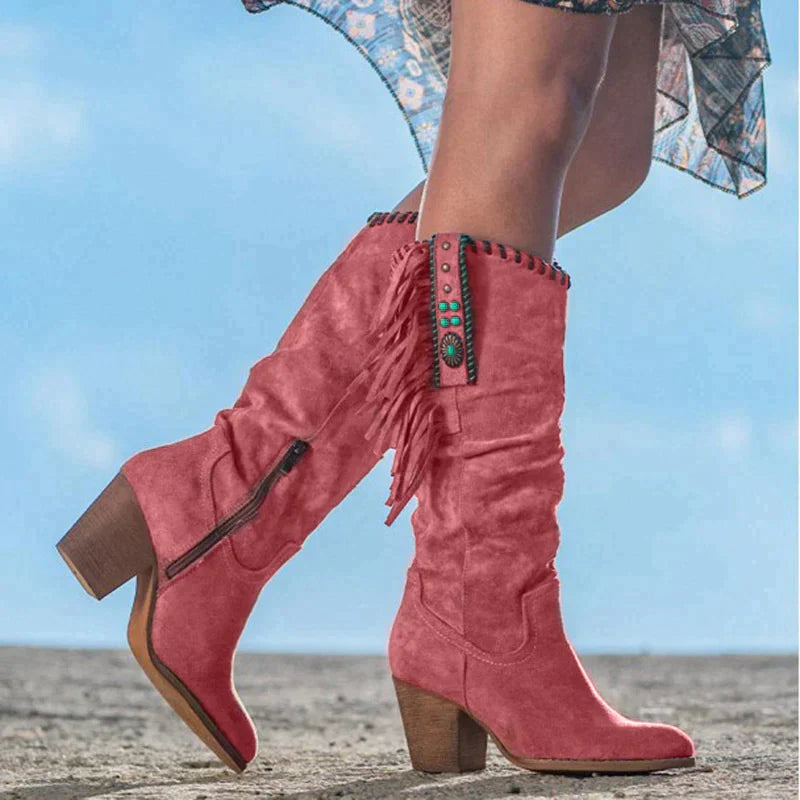 Stylowe Buty Kowbojskie Damskie – Komfortowe i Eleganckie Do Kolan
