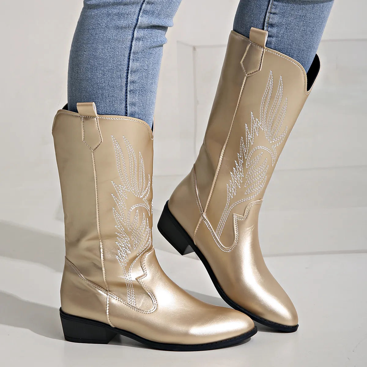 Stylowe Buty Kowbojskie Męskie z Miękką Podszewką – Komfortowe i Eleganckie