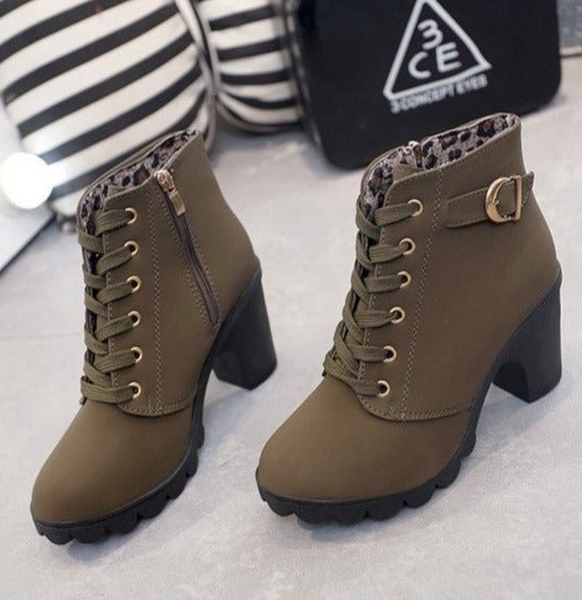 Stylowe Koronkowe Buty Kostki dla Kobiet – Wygodne i Eleganckie