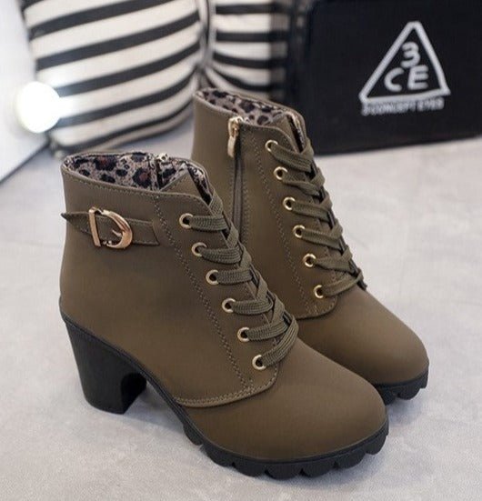 Stylowe Koronkowe Buty Kostki dla Kobiet – Wygodne i Eleganckie