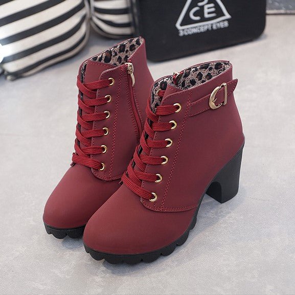 Stylowe Koronkowe Buty Kostki dla Kobiet – Wygodne i Eleganckie
