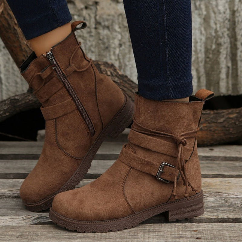 Stylowe buty damskie z klamrą – Wygodne i Eleganckie