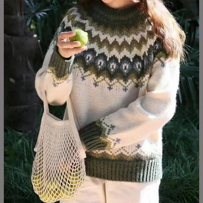 Sweter Fair Isle dla kobiet – Klasyczny i Przytulny-Nova Nowak