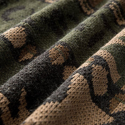 Sweter z dzikimi zwierzętami dla mężczyzn – Stylowy i komfortowy