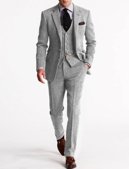 Tweed Tuxedo dla Mężczyzn – Klasyczny i Elegancki