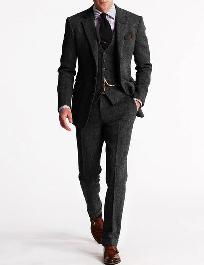 Tweed Tuxedo dla Mężczyzn – Klasyczny i Elegancki