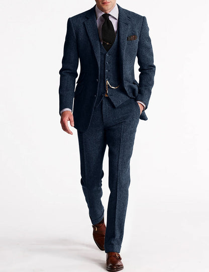 Tweed Tuxedo dla Mężczyzn – Klasyczny i Elegancki