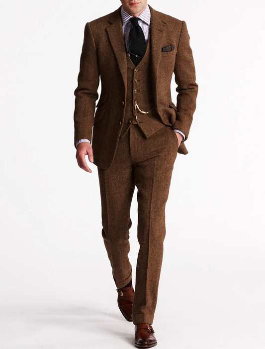 Tweed Tuxedo dla Mężczyzn – Klasyczny i Elegancki
