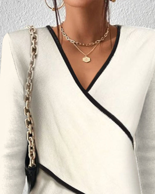 V-Neck Sweater for Women – Elegant & Warm